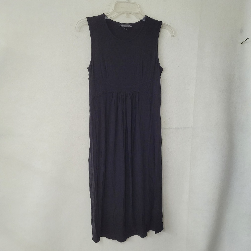 Isabella Oliver Maternity Dress Women 1 S Black Empire Waist Sleeveless Viscose